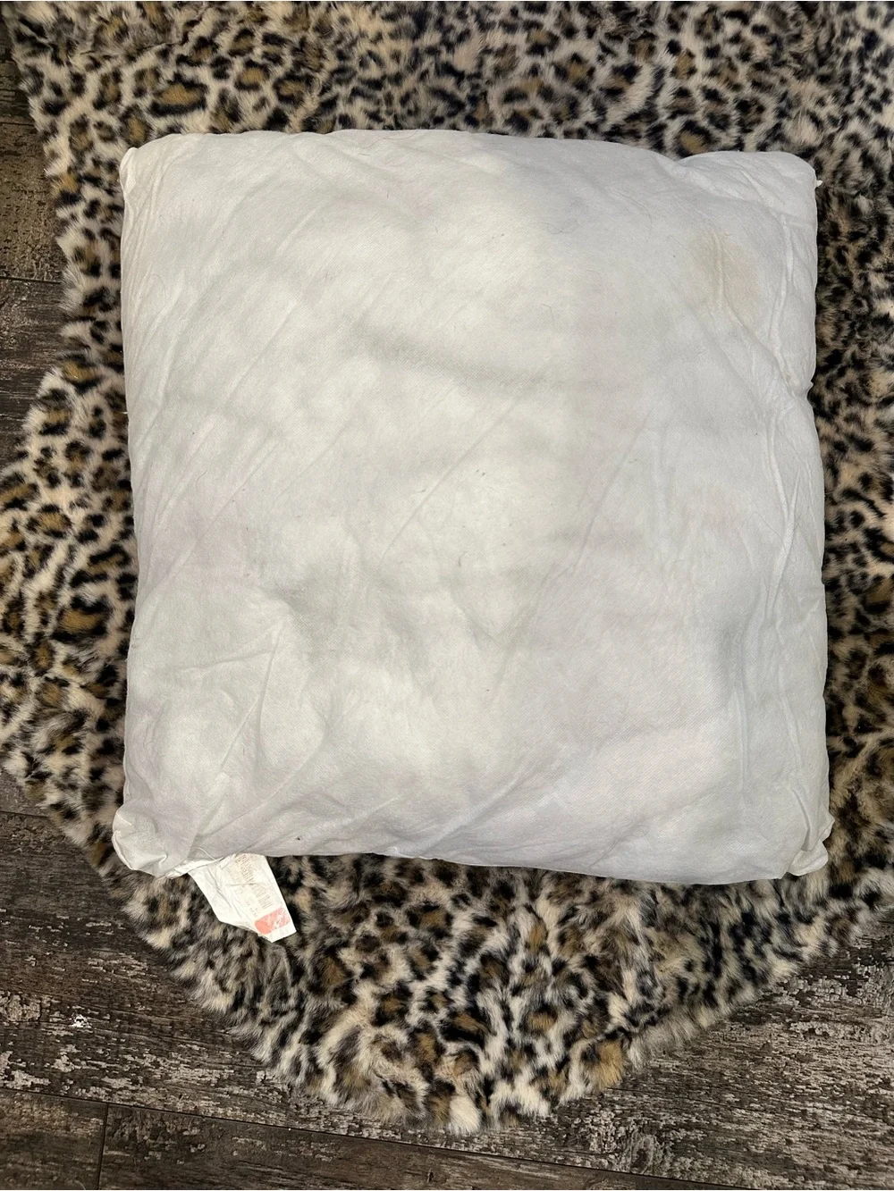 White Throw Pillow Inserts - set of 2 Plush Square